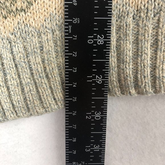 Blarney VTG Men's Size X-Large Blue Brown Cream Striped Linen Blend Knit Sweater - Picture 5 of 8